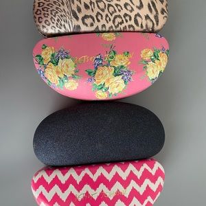 Lot of 4 eyeglass cases